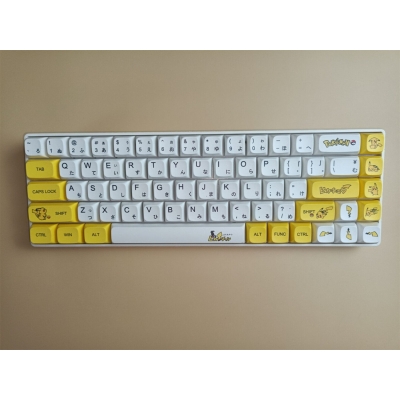 Pikachu 104+20 XDA profile Keycap PBT Dye-subbed Cherry MX Keycaps Set Mechanical Gaming Keyboard